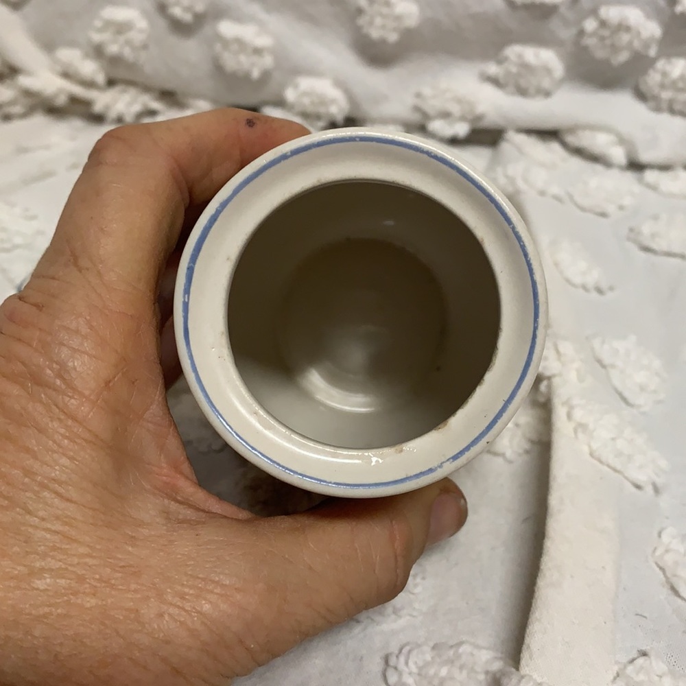 Vintage Tienshan Stoneware Teddy BearCondiment Jar - Picture 3 of 4